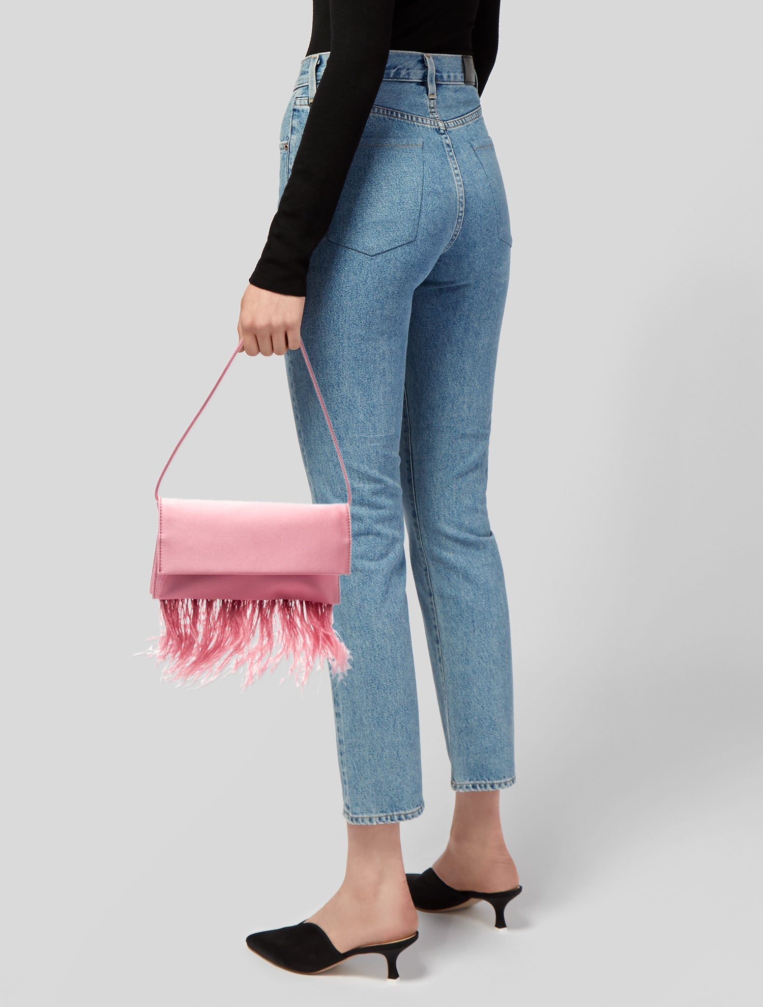 Loeffler Randall Satin Top Handle Bag w/ Tags