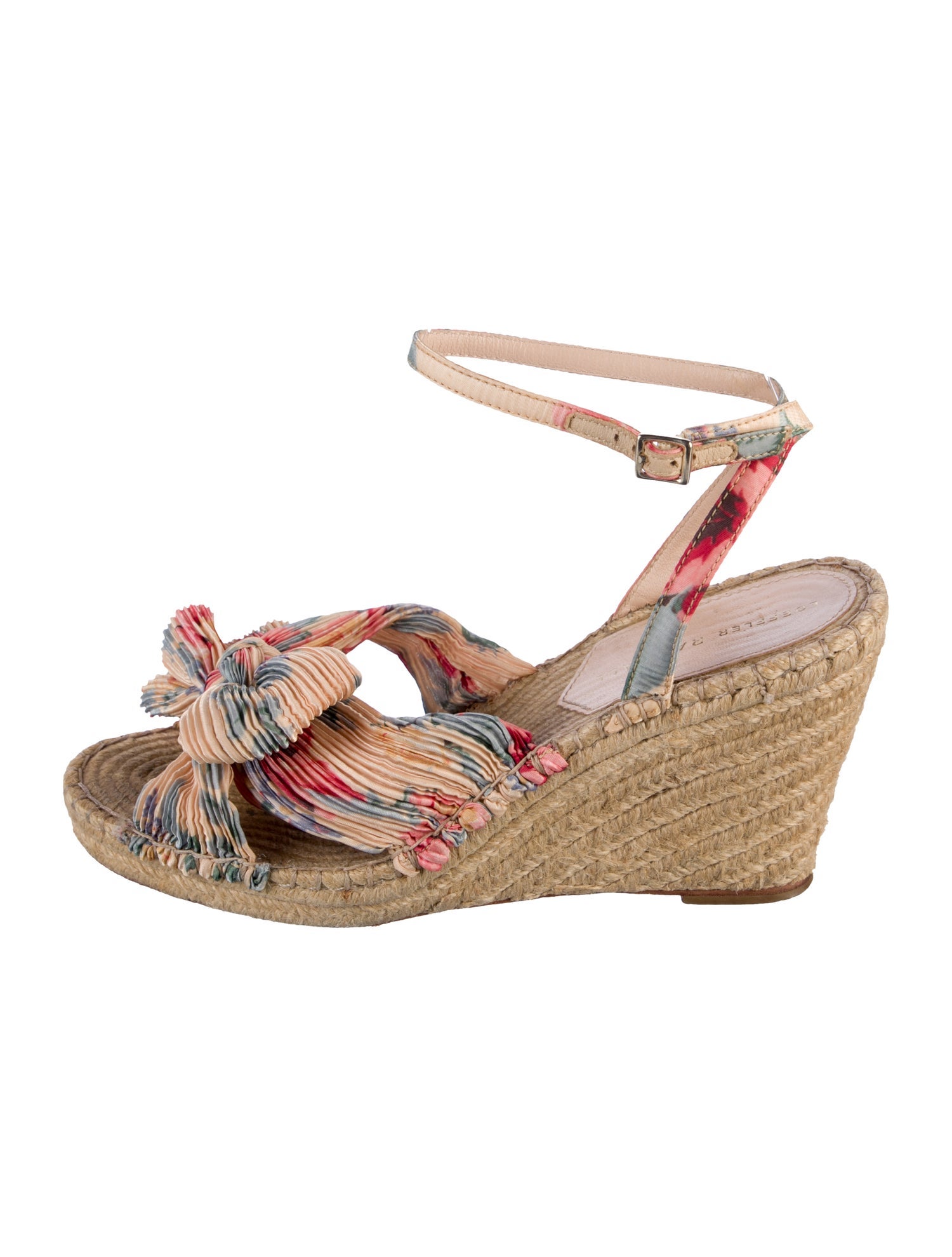 Loeffler Randall Printed Pleated Accents Espadrilles