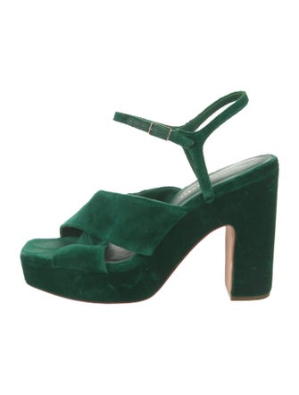 Loeffler Randall Velvet Slingback Sandals