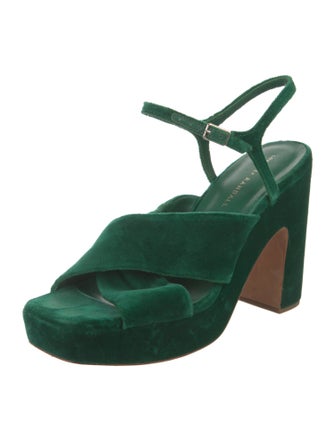 Loeffler Randall Velvet Slingback Sandals