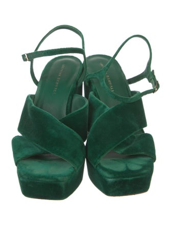 Loeffler Randall Velvet Slingback Sandals