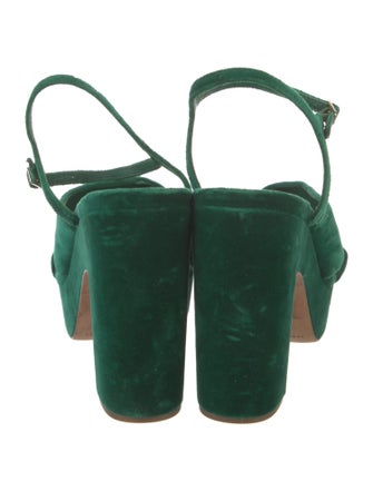 Loeffler Randall Velvet Slingback Sandals