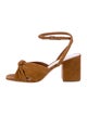Loeffler Randall Suede Bow Accents Slingback Sandals