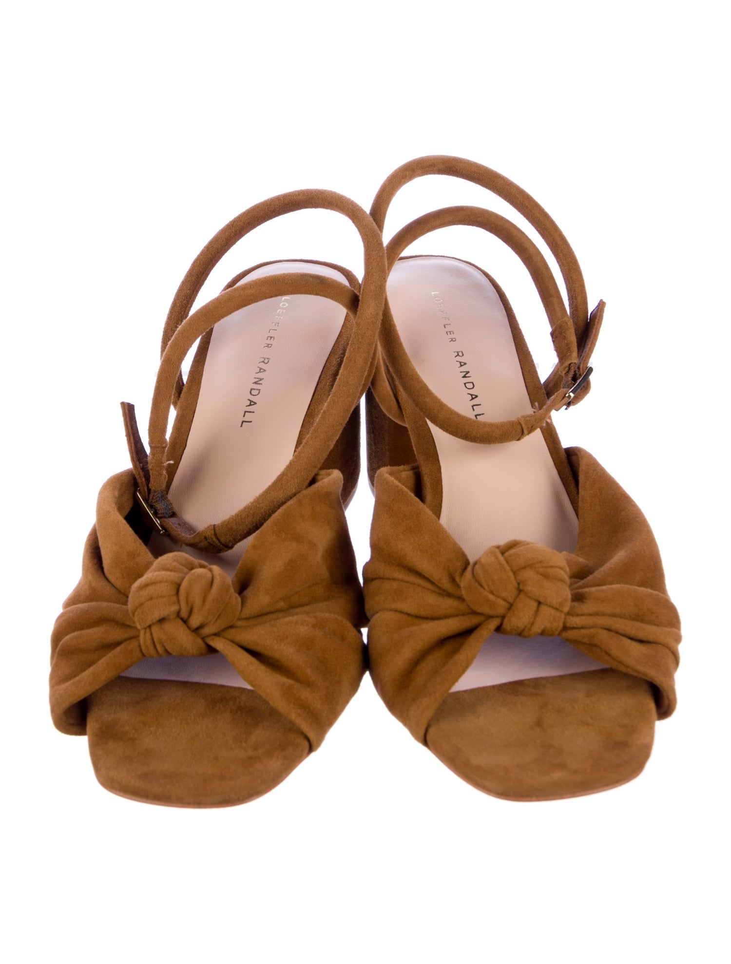 Loeffler Randall Suede Bow Accents Slingback Sandals