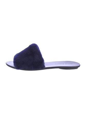 Loeffler Randall Fur Slides