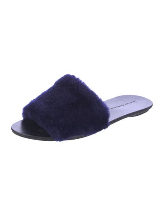 Loeffler Randall Fur Slides