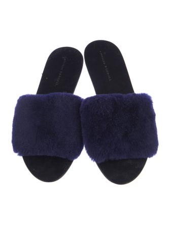 Loeffler Randall Fur Slides