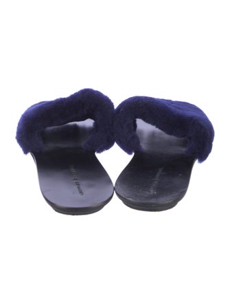 Loeffler Randall Fur Slides