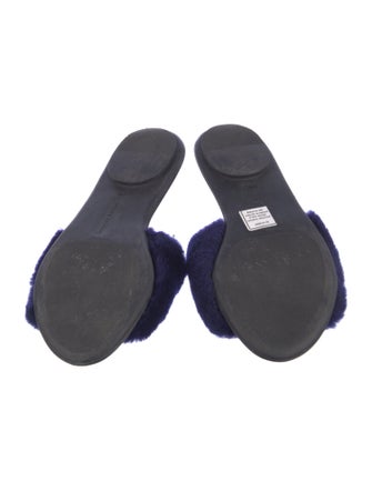 Loeffler Randall Fur Slides