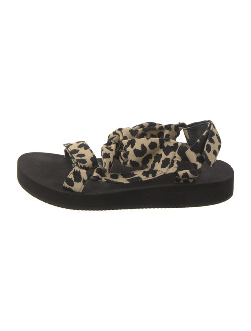 Loeffler Randall Animal Print Slingback Sandals