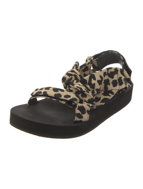 Loeffler Randall Animal Print Slingback Sandals