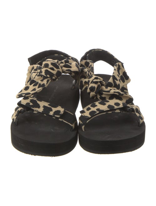 Loeffler Randall Animal Print Slingback Sandals