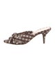 Loeffler Randall Plaid Print Bow Accents Slides
