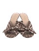 Loeffler Randall Plaid Print Bow Accents Slides