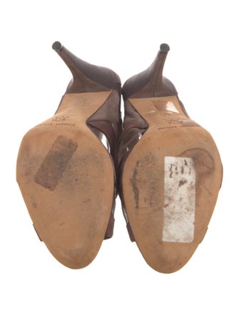 Loeffler Randall Suede Animal Print Lace-Up Boots