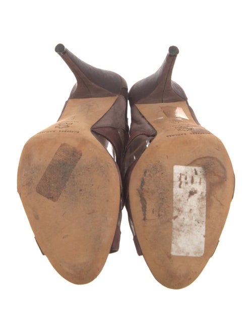 Loeffler Randall Suede Animal Print Lace-Up Boots