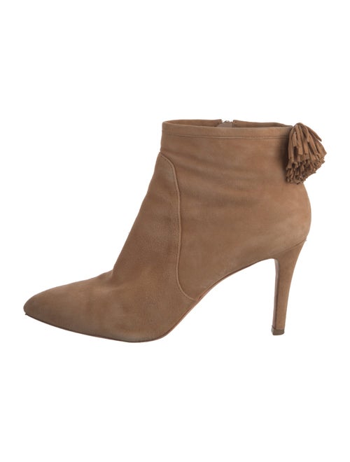 Loeffler Randall Suede Fringe Trim Accent Pumps