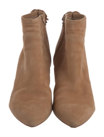 Loeffler Randall Suede Fringe Trim Accent Pumps