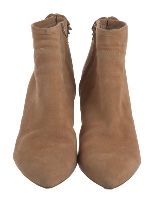 Loeffler Randall Suede Fringe Trim Accent Pumps