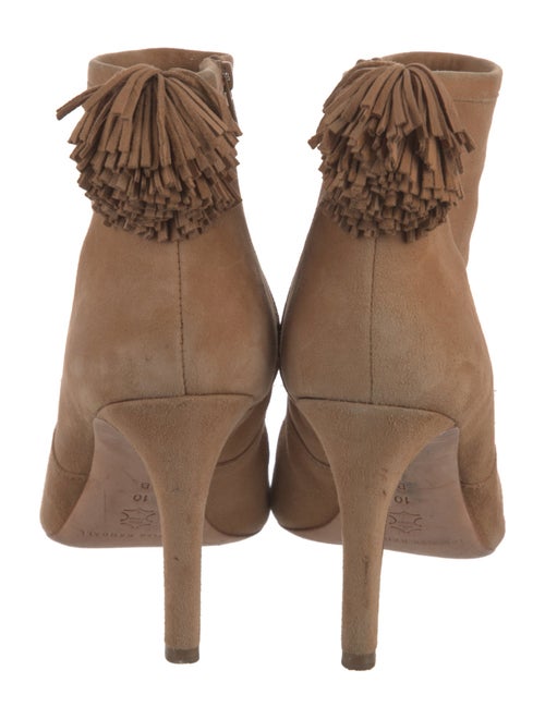 Loeffler Randall Suede Fringe Trim Accent Pumps