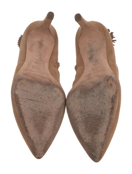 Loeffler Randall Suede Fringe Trim Accent Pumps