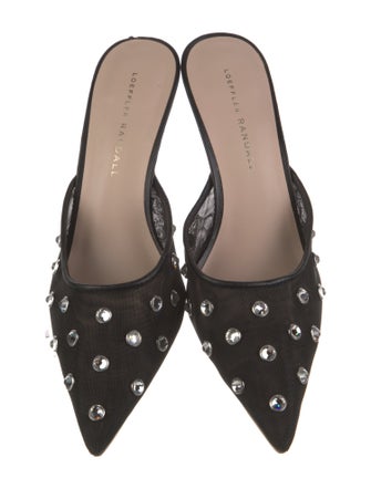 Loeffler Randall Mesh Floral Print Mules