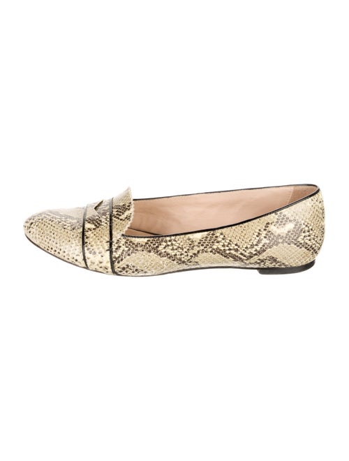 Loeffler Randall Snakeskin Animal Print Ballet Flats