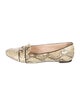 Loeffler Randall Snakeskin Animal Print Ballet Flats