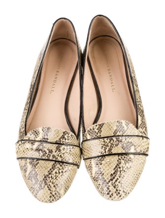 Loeffler Randall Snakeskin Animal Print Ballet Flats