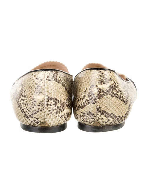 Loeffler Randall Snakeskin Animal Print Ballet Flats