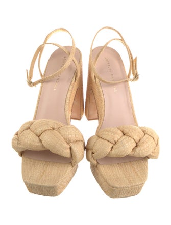 Loeffler Randall Raffia Braided Accents Espadrilles