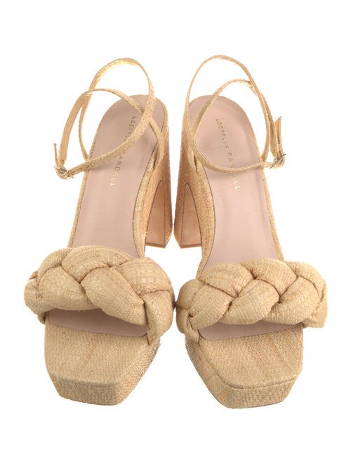 Loeffler Randall Raffia Braided Accents Espadrilles