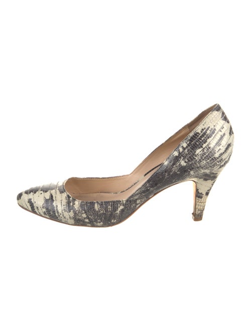 Loeffler Randall Leather Animal Print D'Orsay Pumps