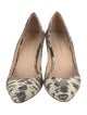Loeffler Randall Leather Animal Print D'Orsay Pumps