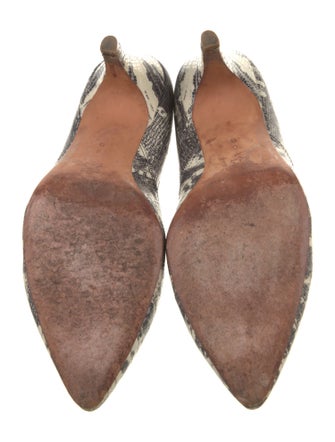 Loeffler Randall Leather Animal Print D'Orsay Pumps