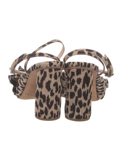 Loeffler Randall Animal Print Bow Accents Sandals