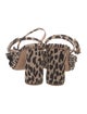 Loeffler Randall Animal Print Bow Accents Sandals