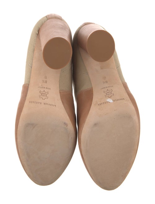 Loeffler Randall Canvas Colorblock Pattern Lace-Up Boots