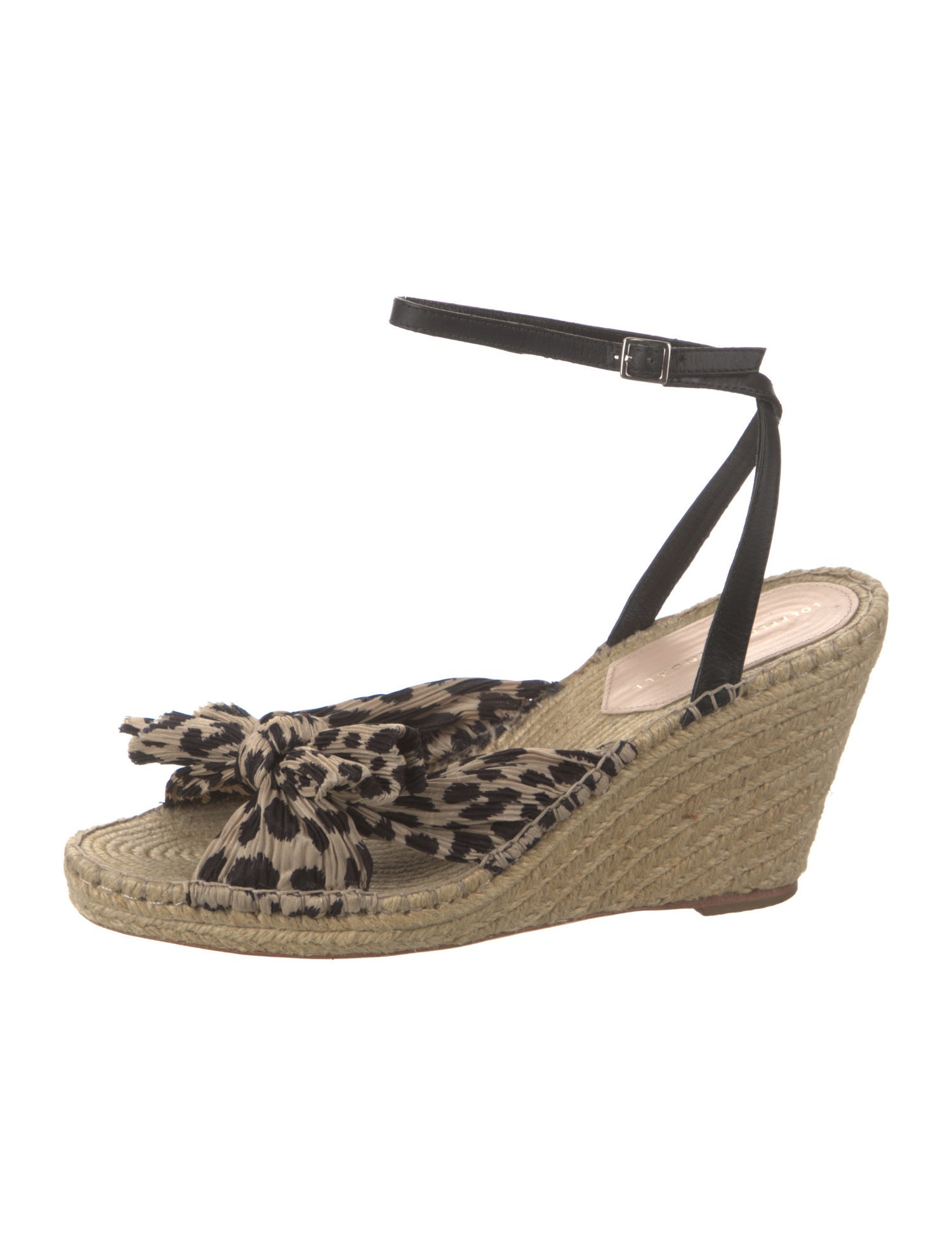Loeffler Randall Leather Animal Print Espadrilles