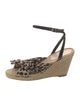Loeffler Randall Leather Animal Print Espadrilles