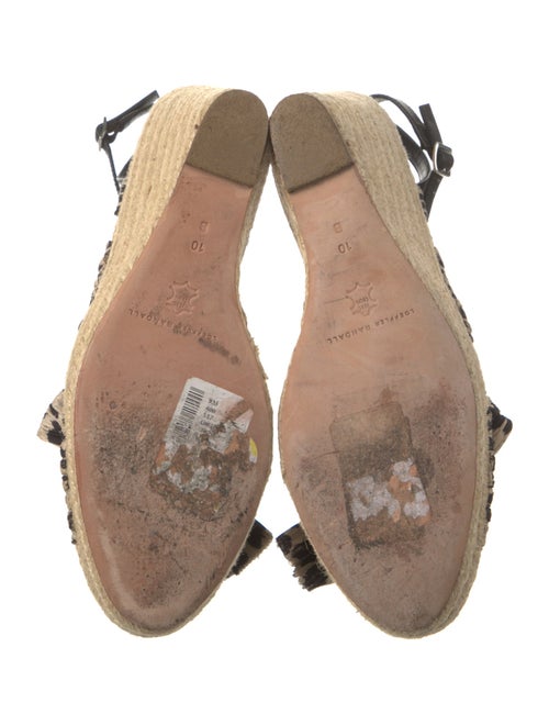 Loeffler Randall Leather Animal Print Espadrilles