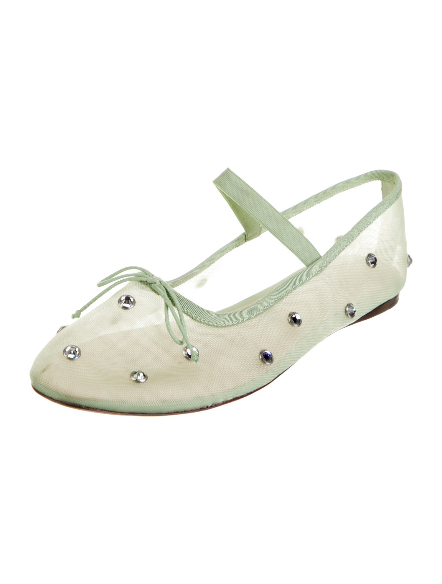 Loeffler Randall Mesh Mary Jane Flats