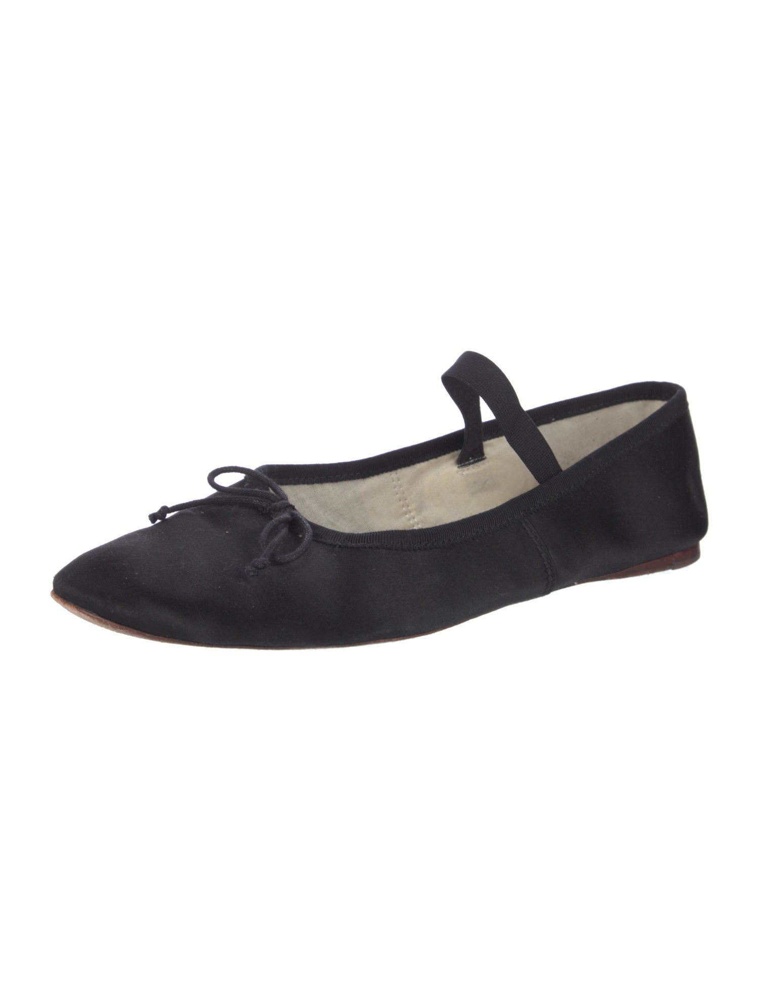 Loeffler Randall Satin Mary Jane Flats