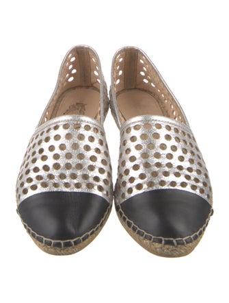 Loeffler Randall Leather Animal Print Espadrilles