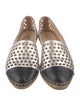 Loeffler Randall Leather Animal Print Espadrilles