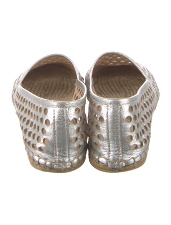 Loeffler Randall Leather Animal Print Espadrilles