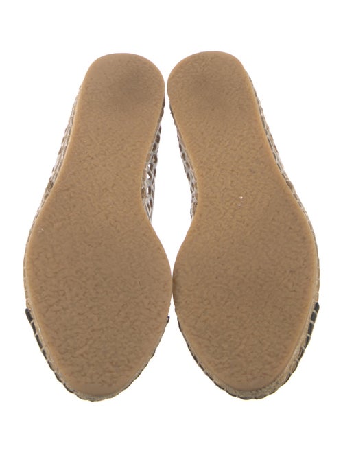 Loeffler Randall Leather Animal Print Espadrilles