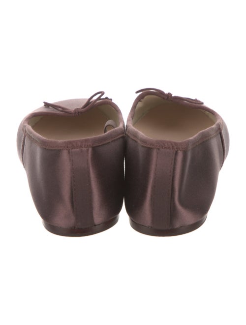 Loeffler Randall Satin Bow Accents Mary Jane Flats