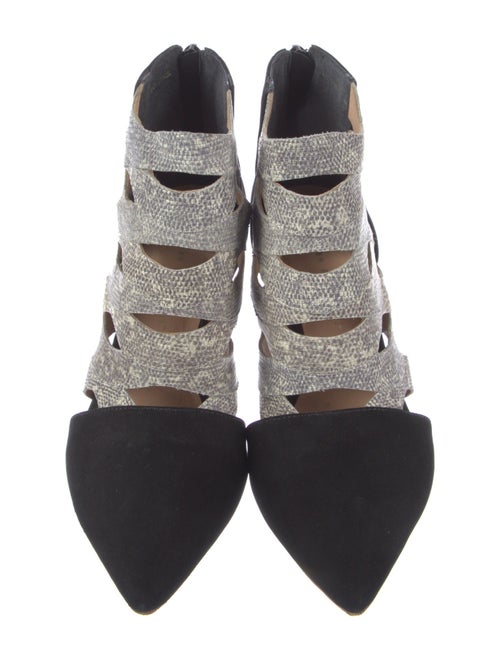 Loeffler Randall Suede Animal Print Pumps