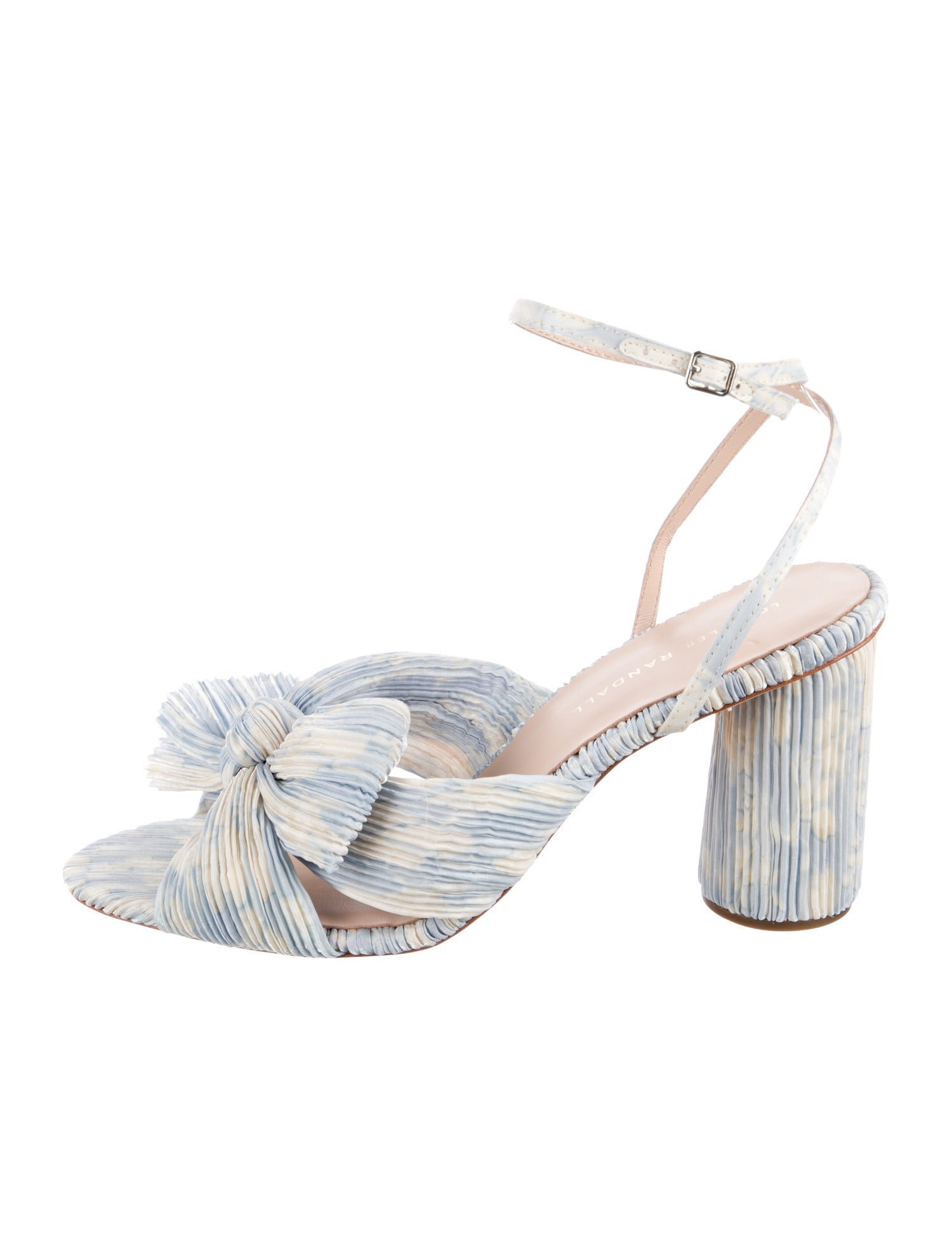Loeffler Randall Tie-Dye Print Bow Accents Sandals